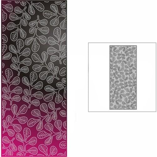 New Graffiti Leaves Slim Background Panel 2021 Metal Cutting Dies for DIY Scrapbooking and Card Making Embossing Craft No Stamps