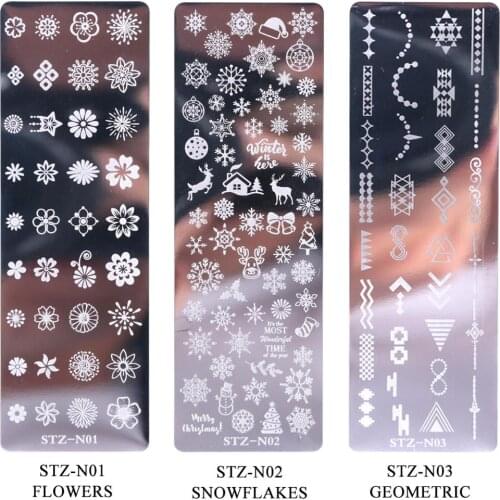 New Manicure Transfer Template Flower Butterfly Nail Image Stamping Stencil Plate