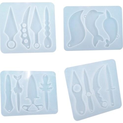 Defense Small Knife Silicone Mould DIY Crafts Making Crystal Epoxy Resin Mold