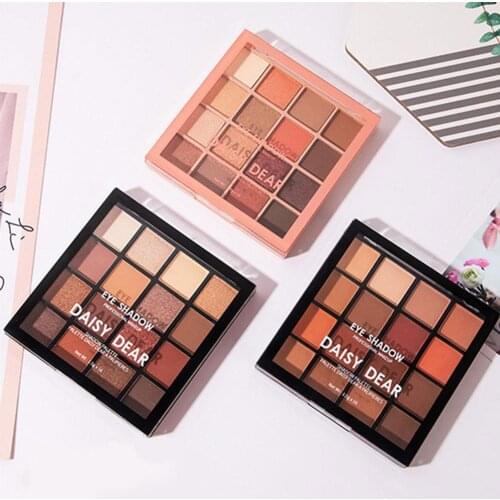 16 Color Eyeshadow Palette Makeup Cosmetics Matte Glitter Metallic Nude Creamy Pigmented Professional Mini Shadow Kit Drop Ship