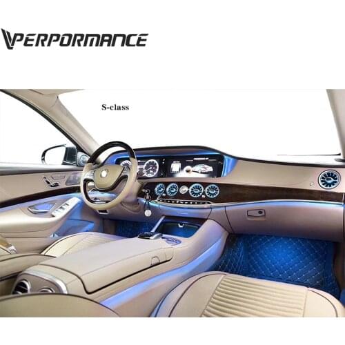 Front air vents 7 colors or 64 colors 2014~2020year for S class W222 ambient AC lights S-CLASS W222