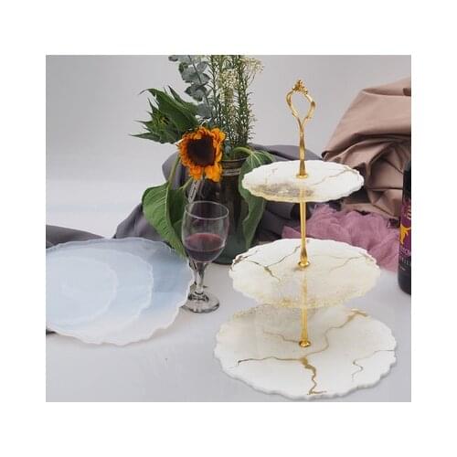 Diy Silicone Mould Three-Layer Fruit Dish for Crystal Epoxy Resin Mold Desktop Decoration for Art Home Decoration