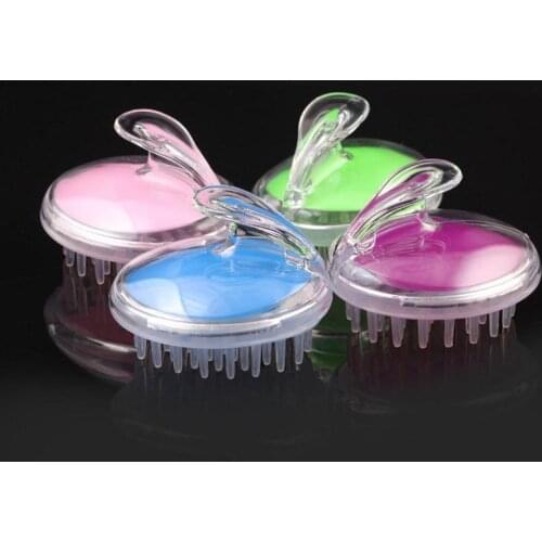 Silicone Head Massager Comb Useful Shampoo Scalp Shower Washing Hair Comb Massager Body Massage Relaxation