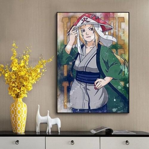 Tsunade Naruto Poster Prints Japanese Anime Wall Decor Art Canvas Painting Tsunade Picture for Modern Home Bar Decoration