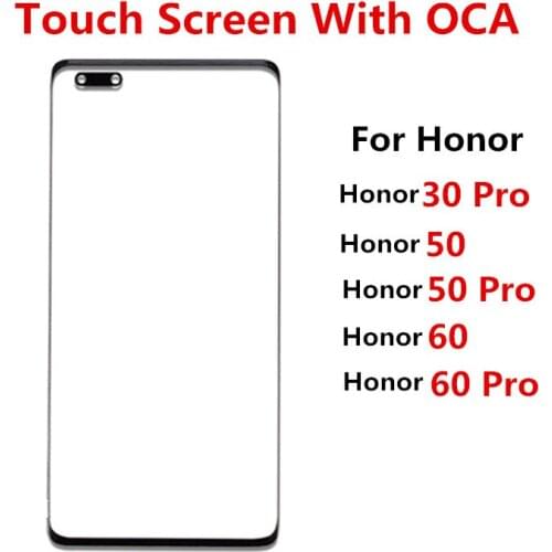 P 40 Outer Screen For Huawei P40 Front Touch Panel LCD Display Screen Out Glass Cover Lens Phone Repair Replace Part