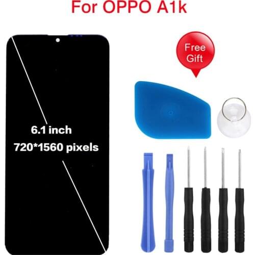 6.1"LCD Display + Touch Screen Digitizer Assembly Replacement For OPPO A1K CPH1923 Realme C2 RMX1941 RMX1945 LCD With Tool Set