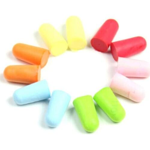 20 Pairs Comfort Soft Foam Ear Plugs Tapered Travel Sleep Noise Reduction Prevention Earplugs Sound Insulation Ear Protection EK