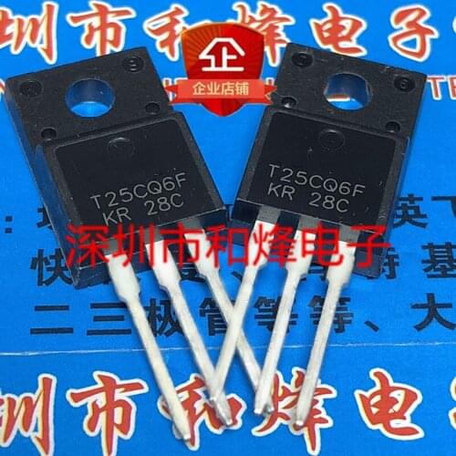 5PCS T25CQ6F TO-220F 600V 25A 100% New&original