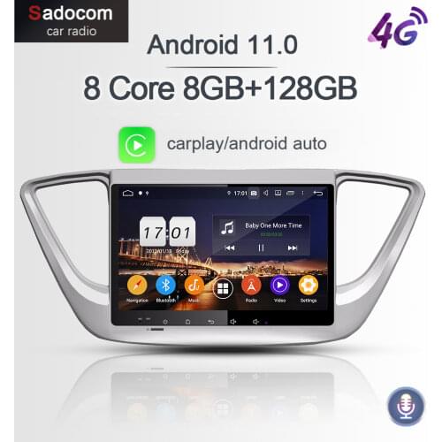 720P PX6 9" DSP Android 10.0 64G 4G RAM Car DVD multimedia Player autoradio car radio For Hyundai Verna Accent Solaris 2017 2018