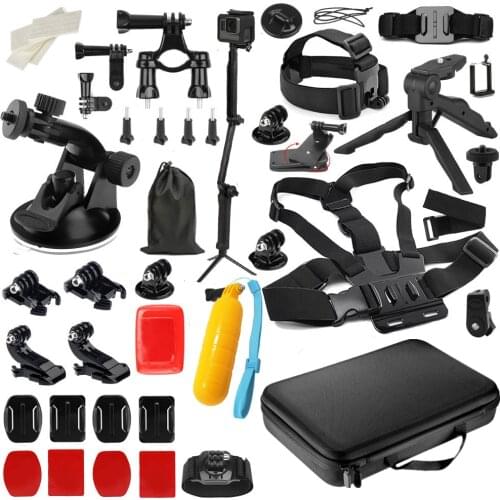 Action Camera Accessory for GoPro Hero 7 6 5 4 Black Xiaomi Yi 4K Lite 2 SJCAM SJ7 Eken H9 Go Pro Mount for Sony Nikon Set kit