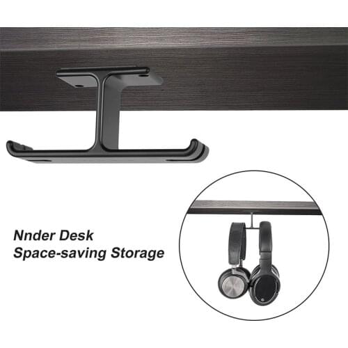 Earphone Holder Headphone Headset Dual Hanger Durable Holder Hook Easy Install 2 in 1 for Desk Monitor Headphone Accessories
