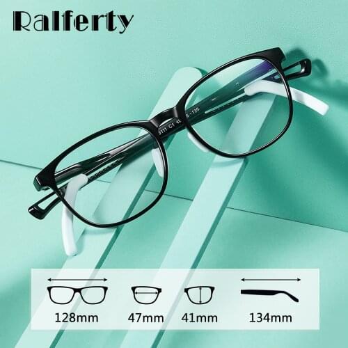 TWO Oclock Non-slip Eyeglass Frame Kids Blue Light Glasses Transparent Clear Optic Prescription Childrens Glasses D5111