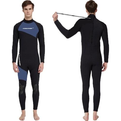 Wetsuit Men 3MM Neoprene Body Suit Equipment Scuba Diving Underwater Fishing Clothes Surf Spearfishing Hunting Kitesurf Windsurf