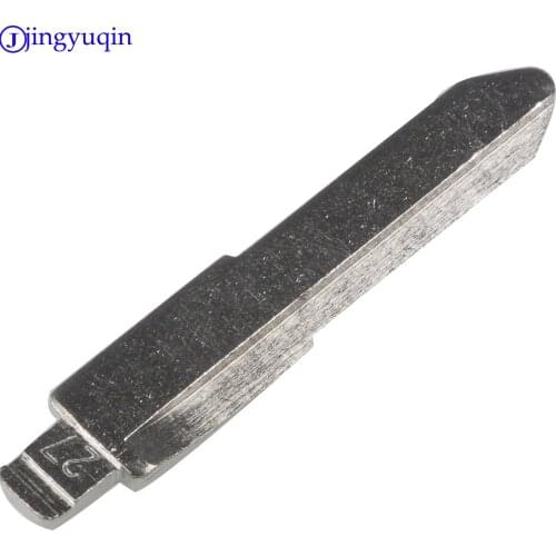 Jingyuqin 1pc #27 Uncut Key Blade for Mazda Vitz Car Key Fob Blank Replacement Remote key blade