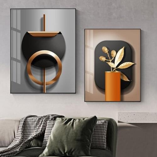Nordic Abstract Geometry Wall Art Poster Canvas Painting Living Room Bedroom Home Wall Decoration Picture Cuadros Decorativos