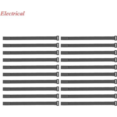 Hook and Loop Straps, 1-inch x 18-inch Securing Straps Cable Tie (Gray)