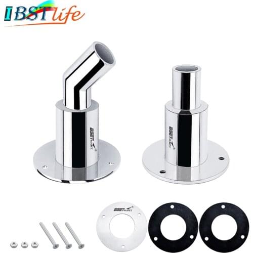 Boat Marine Stainless Steel 316 Thru Hull Tube Pipe Socket Hardware Corrosion Resistance for 22mm 24mm inner diameter Pipe