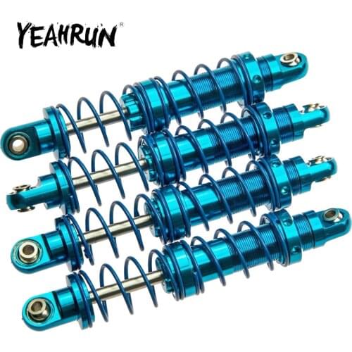 YEAHRUN Oil Adjustable Aluminum Front/Rear Shock Absorber Damper for Axial SCX10 CC01 D90 1/10 RC Crawler Car