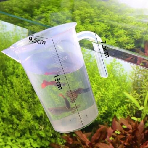 500ml Aquarium Measuring Cup Cleaning tools Fish Tank Siphon Pump Water Changer Aquarium Accessories 2020 New
