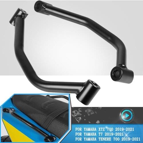 Motorcycle Accessories CNC Passenger Rear Grab Handlebar Seat Hand Grab Bar Rail For YAMAHA XTZ700 T7 Tenere 700 2019 2020 2021
