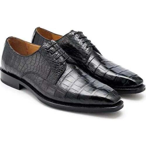 Hexiaofengdedian new men shoes men dress shoes men formal shoes male crocodile leather shoes men crocodile shoes