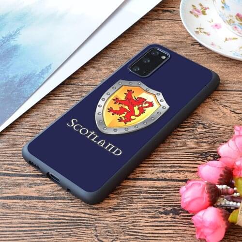 For Samsung Galaxy Scotland Lion Rampant Shield Print Soft Matt Phone Case