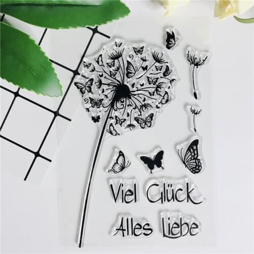 German Clear Stamps For Scrapbooking/DIY Dandelion Sweet New 2019 Fairy Sentiment Silicone Card Making Bullet Journal Stamp 672