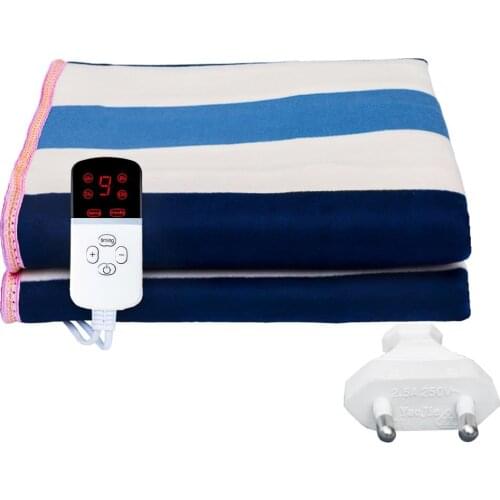 New Electric Blanket Double Warm Bed Heater Thermostat Electric Mattress Soft Heating Blanket Warmer Heater Carpet Security