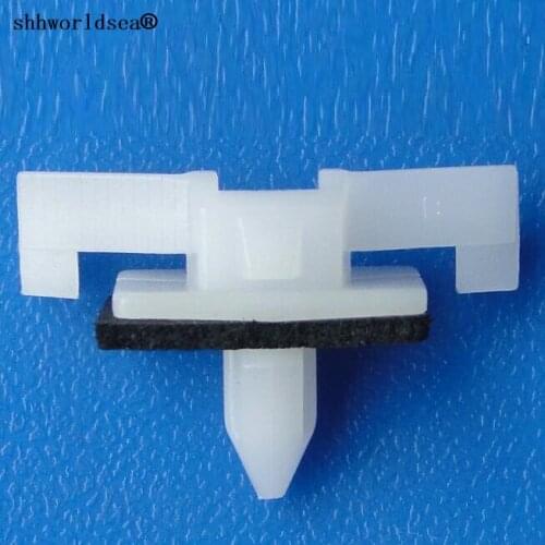 Shhworldsea auto plastic clips and fasteners drip moulding clip with sealer for infiniti from 2005-on for nissan from 2002-on