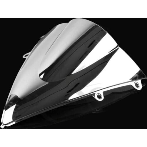 PMMA Dual Bubble Chrome Windshield WindScreen For Honda CBR1000RR 2012-2013 13