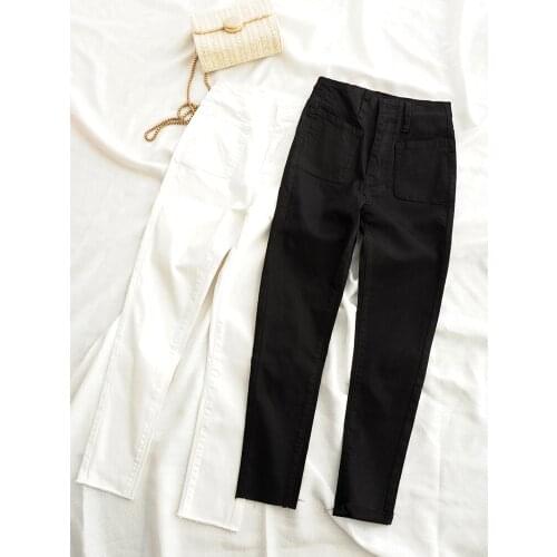 High Waist Super Skinny Jeans Women Retro Stretch Slim Washed Pants Winter 2020 Small Feet Pencil Pants Leggings Jean Fashion