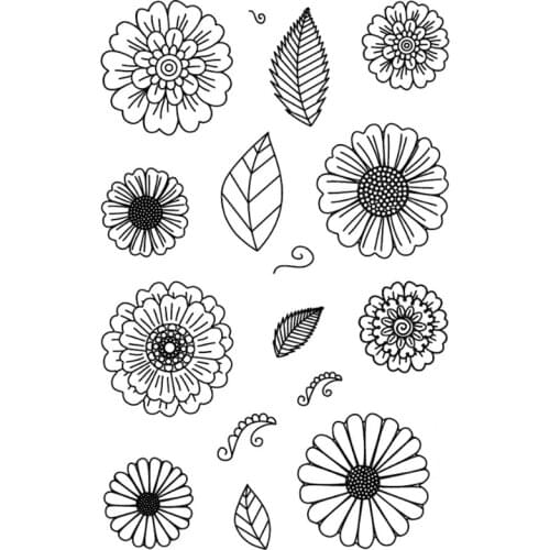 Fabulous Florals Transparent Clear Silicone Stamp Seal for DIY scrapbooking photo album Decorative clear stamps