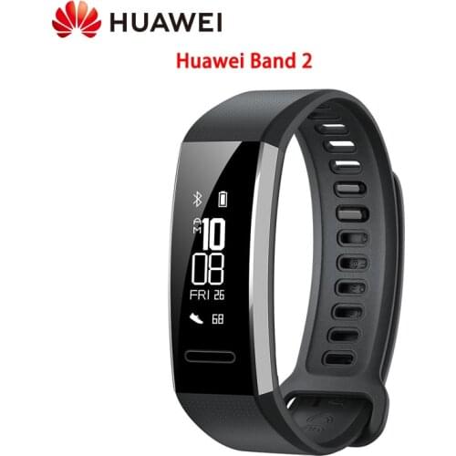 Huawei Band 2 Global Version All-in-One Activity Tracker Smart Fitness Wristband Multi-Sport Mode Heart Rate 5ATM Waterproof