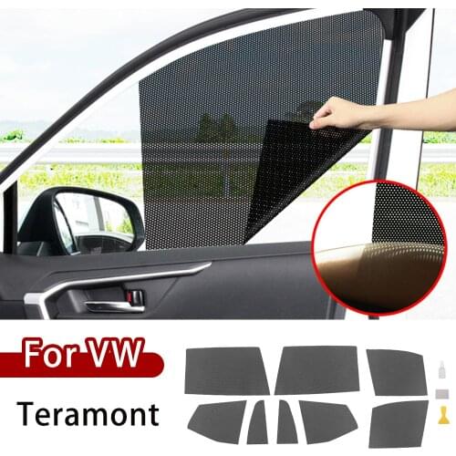 For Volkswagen Teramont 2017 Car Side Window Sunshades Electrostatic Sticker Sunscreen Film Stickers Cover Car Accessories VW