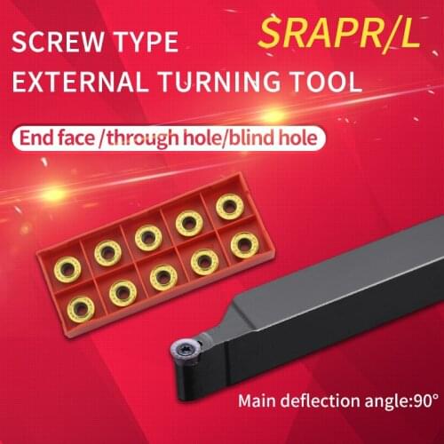SRAPR1616H12 SRAPR2020K12 SRAPR2525M12 SRAPR3232P12 +10PCS RPMT1204 External turning tool holder carbide inserts turning insert