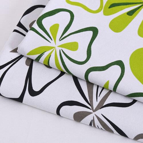 100% cotton sateen stretch multy clover fabric for sewing women clothing upholstery tissue wedding dress cushion