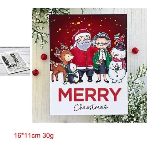 Merry Christmas Clear Stamp Transparent Seal for DIY Scrapbooking/Card Making Clear Silicone Stamp Photo Album Decorative