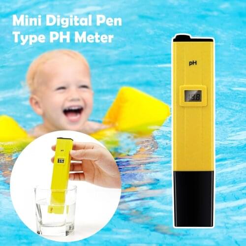Swimming Pool Ph High-precision Water Testing Products Digital Ph Meter Tester Mini Pocket Pen Aquarium Pool Water Calibrat #P2