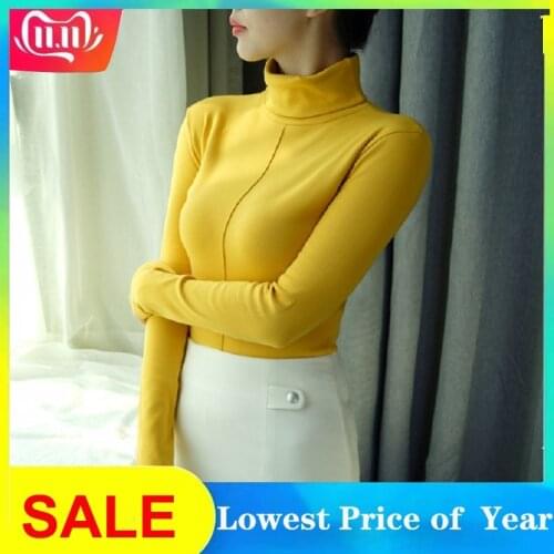 Womens Sweaters 2020 Winter Korean Turtleneck Sweater Women Cotton Pullover Women Long Sleeve Women Sweater Pull Femme Female