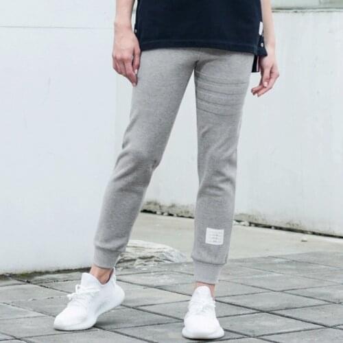 2021 Fashion TB THOM Brand Tracksuit Bottoms Womens Casual Pants Cotton Sweatpants Women Joggers Pants Spring Sports Trousers
