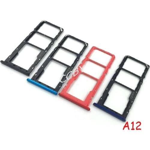 Sim Tray Holder For OPPO A12 SIM Card Tray Slot Holder Adapter Socket Repair Parts