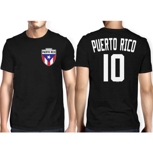 MenS T-Shirt 3D Men Tops Tee Casual Streetwear Puerto Rico Soccers Footballer Sport Crest Country Pridearmy T Shirt