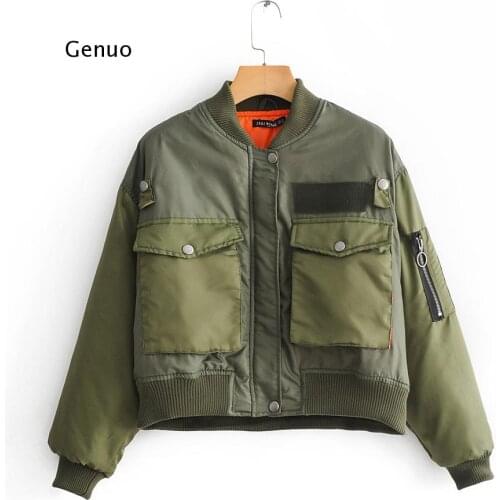 Женские бомберы Genuo China At AliExpress