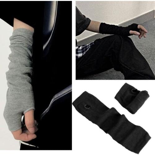 Ins Huoying Ninja Wear Finger Gloves Dark Men and Women Style Half Finger Sleeve Spring/Summer Sports Long Style