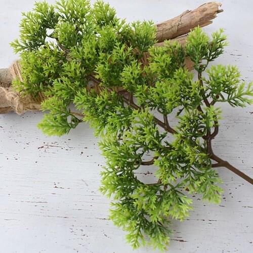 1Pc Artificial Plant Plastic Fake Artificial Pine Cypress Plant Bonsai Garden Home Office Decor Festive Party Supplies 2021