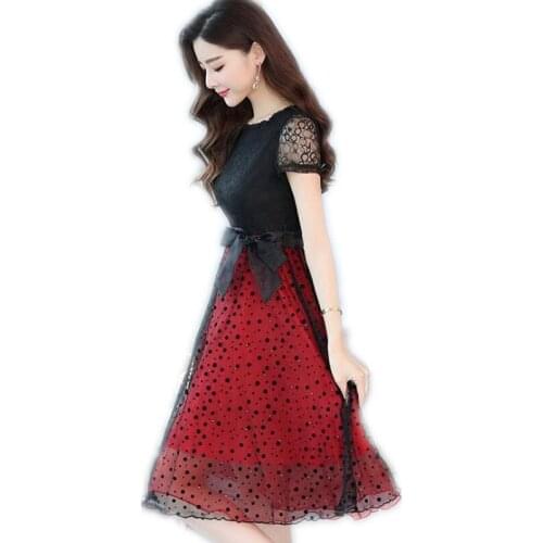 Jsfly Summer Polka Dot Dresses