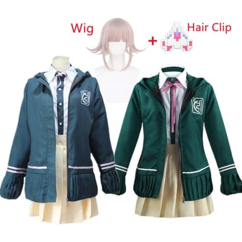 Anime Danganronpa Nanami ChiaKi Cosplay Costume High School Students Loli Skirt Uniform Halloween Women Girls Clothing