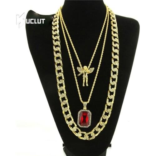 Round Jesus Pendant Cross Necklace Cool Street Style Necklace Men and Women Unusual Necklace Punk Jewelry