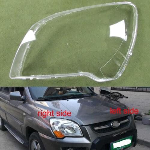 For Kia Sportage 2007 2008 2009 2010 2011 2012 Headlamps Cover Headlight Cover Transparent Lampshade Headlights Shell Lens