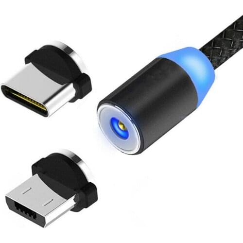 Round Magnetic Cable Plug Type C Micro USB C 8 Pin Plugs Fast Charging Adapter Phone Microusb Type-C Magnet Charger Plug